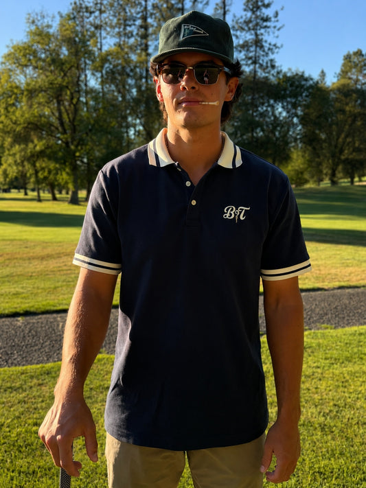 Heritage Polo Midnight Navy & Cream