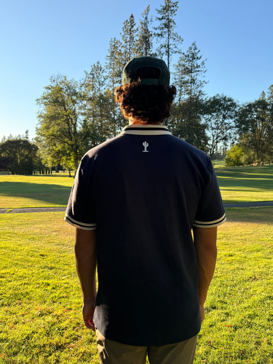 Heritage Polo Midnight Navy & Cream
