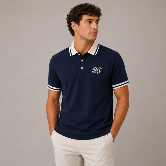 Heritage Polo Navy / Cream
